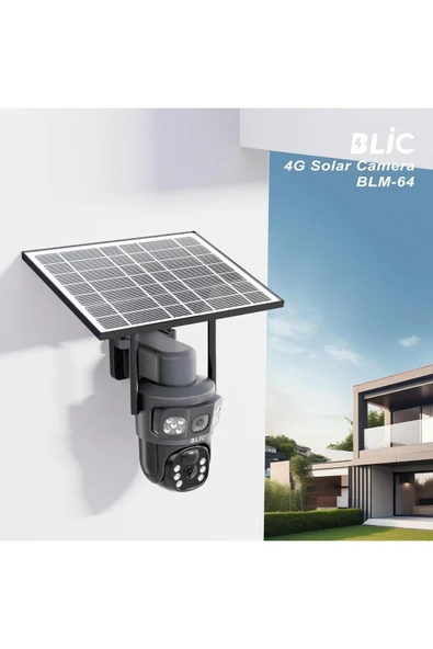 Sarftech 4G 7.5W Solar IP Kamera Çift Ekran 2+2MP Ultra HD Gece Görüşlü Su Geçirmez IP Güvenlik Kamerası - 6