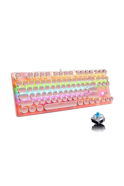 Sarftech Leaven K550 Blue Switch Rgb Mekanik Klavye Daktilo Tarzı-su Geçirmez