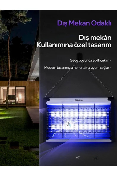 Sarftech 4+4W Ev Kamp Asılabilir UV Işıklı Elektrikli Sivrisinek Öldürücü Sinek Öldürücü Kovucu Sineksavar - 4