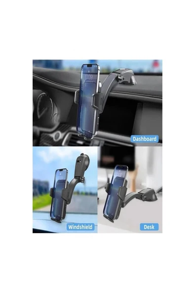 ACL T-78 360° dönebilen Güçlü Mıknatıslı Vantuzlu Araç İçi Tutacak - 2