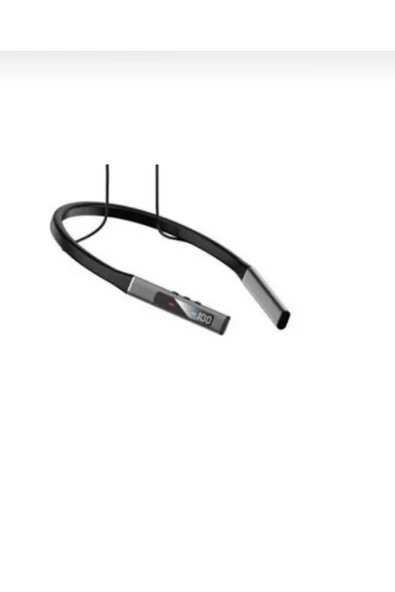 WHOLESALE 100 Saat Sporcu Bluetooth Kulaklık Lcd Şarj Göstergeli Boyun Bantlı Kulaklık - 3