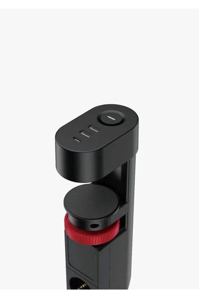 Sarftech Akım Korumalı Priz Masa Kenarı Ayarlanabilir 3 Priz + 2 USB + 1 Type C Girişli Priz - 3