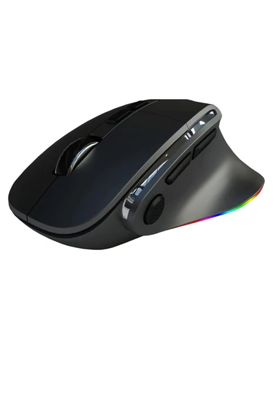 Sarftech Siyah Kablosuz Ergonomik Zarif Tasarım RGB Dual Moude 2.4Ghz+BT5.0 Ofis ve Gaming Oyuncu Faresi - 2