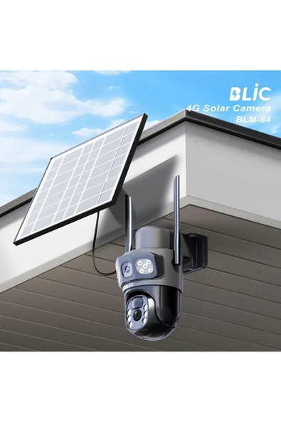 Sarftech 4G 7.5W Solar IP Kamera Çift Ekran 2+2MP Ultra HD Gece Görüşlü Su Geçirmez IP Güvenlik Kamerası - 4