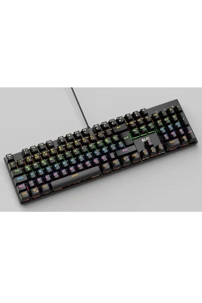 Sarftech Siyah K50 Full RGB Kırmızı Red Switch Q Gaming Tam Mekanik Kablolu Oyuncu Klavyesi - 3