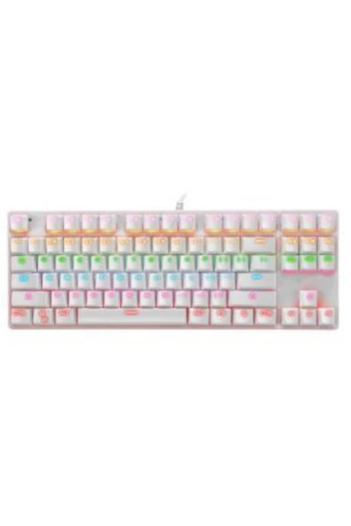 Sarftech Leaven K550 İngilizce Q Klavye Led RGB Kablolu Siyah Red Switch Mekanik Oyuncu Klavyesi - 6