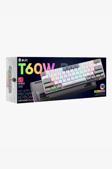 Sarftech T60 MAX PRO Türkçe Q Mini Rgb Red Switch App Uygulamalı Antighosting Mekanik Gaming Oyuncu Klavyesi - 5