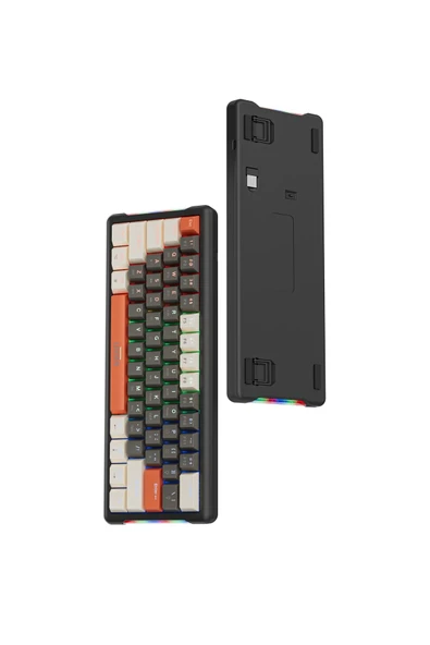 Sarftech K610 RGB Red Switch 61 Tuş Mini Gaming Oyuncu Kablolu Klavye Red Switch - 2