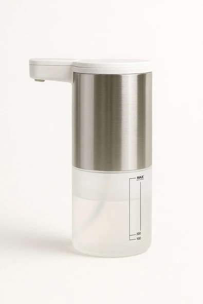 oneblue  Hs500 Sensörlü Sıvı Sabunluk – 330 Ml, Köpük Ve Sıvı Sabun Uyumlu, Paslanmaz, - 2