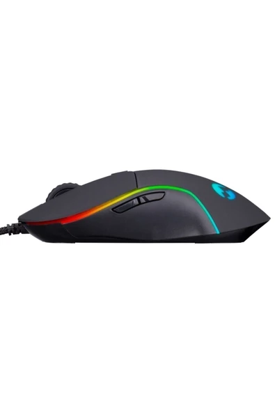 Everest Rage-x3 Usb Siyah 7 Tuşlu Ledli 6400 Dpi Gaming Oyuncu Mouse - 4
