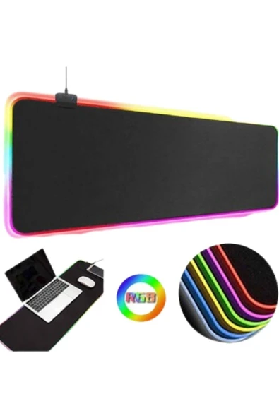 Antech Rgb Düz Siyah 80*30 Cm Gaming Oyuncu Mousepad