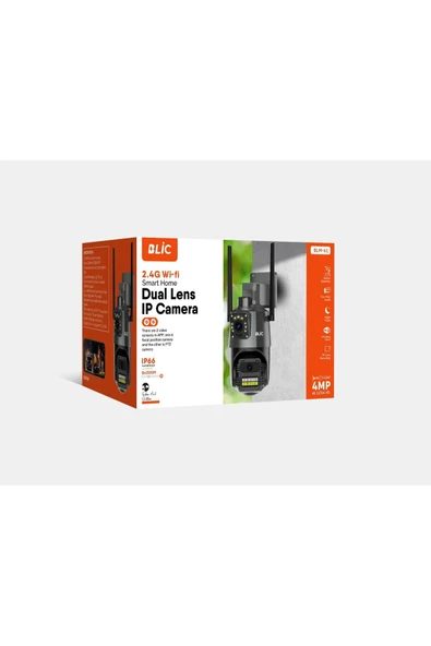 Sarftech 2+2 Mp Hd 4K Ip Kamera Wifi Özellikli Hareket Takipli Gece Sensörlü Güvenlik Kamerası Blm-61 - 3