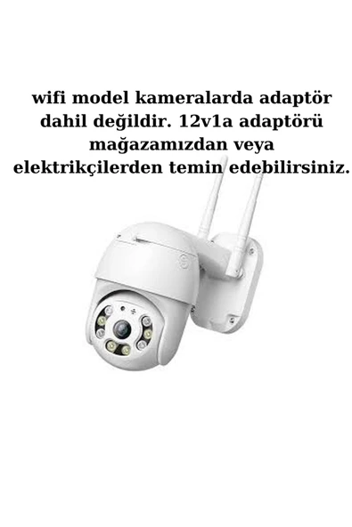 Sarftech Wi-fi Ptz Iç Ve Dış Mekan 360 Derece Çift Antenli 1080p Speed Dome Tipi Ip Akıllı Güvenlik Kamerası - Resim 3