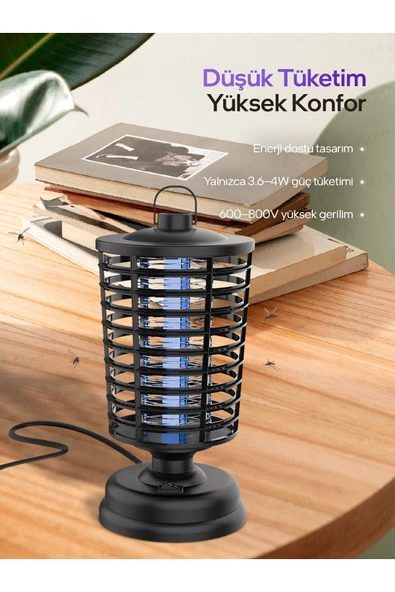 Sarftech 3.6-4W Asılabilir Kamp Ev UV Işıklı Elektrikli Sivrisinek Öldürücü Sinek Öldürücü Kovucu Sineksavar - 4