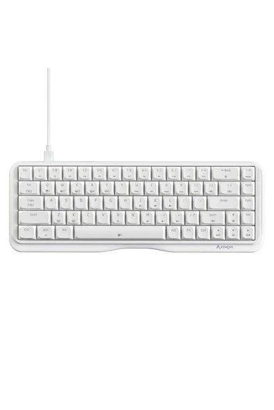 Sarftech K68se %65 Sade Tasarım Usb Beyaz Mekanik Red Switch Gaming Oyuncu Klavyesi Aparat Hediyeli - 2