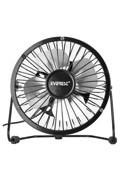 Everest EFN-482 MASAÜSTÜ SİYAH METAL USB FAN