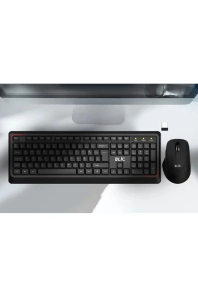Sarftech Bkb7.1 Siyah Türkçe Q 104 Tuş Ev Ofis Kullanıma Uygun Kablosuz Klavye Mouse Set 7.1 - 2