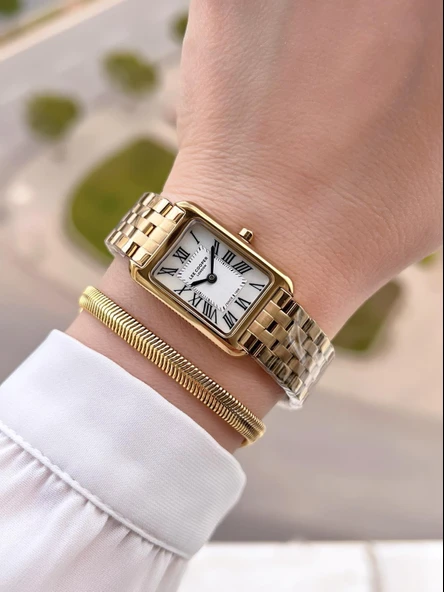 Lee Cooper Elite Seri Çelik Kordonlu 3 Atm Suya Dayanıklı Kadın Kol Saati BLC08135.120 - Resim 2