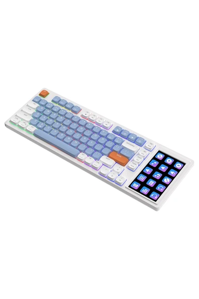 Sarftech AK820 %75 Mekanik  Dokunmatik Akıllı Ekranlı Bağlantı Modlu Profesyonel Gaming Klavye - 3
