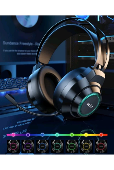Blic 3,5 mm Led Işıklı Gaming Oyuncu Mikrofonlu Kulaklık - 4