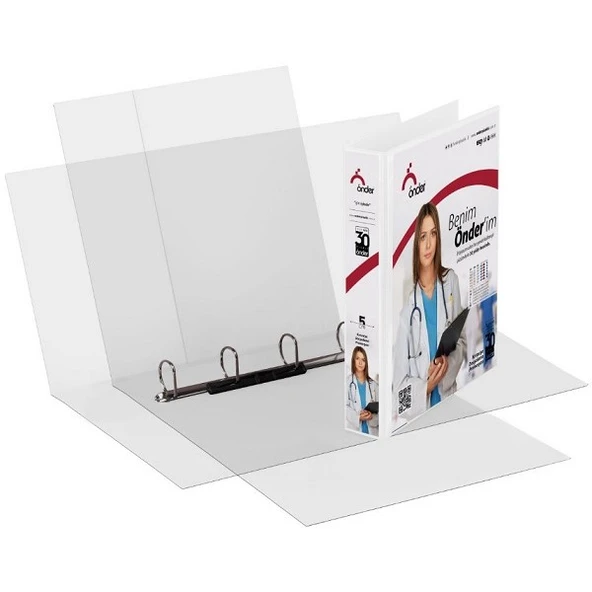 Önder A3 Firma Klasörü 7 Cm 4 Halkalı Siyah - 2