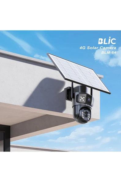 Sarftech 4G 7.5W Solar IP Kamera Çift Ekran 2+2MP Ultra HD Gece Görüşlü Su Geçirmez IP Güvenlik Kamerası - 5
