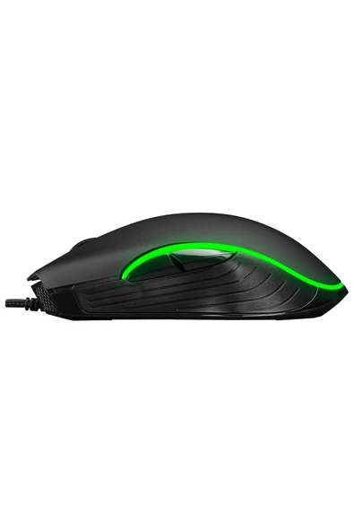 Everest SM-G56 CORAX Usb Siyah 7D Optik 7200dpi LED Işıklı Gaming Oyuncu Mouse - 4