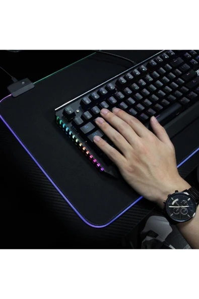 Antech Rgb Düz Siyah 80*30 Cm Gaming Oyuncu Mousepad - 4