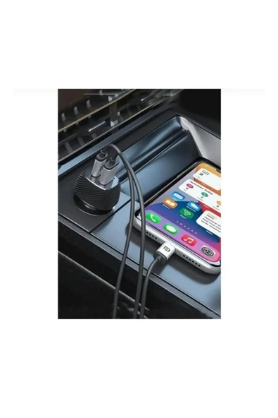 ACL 48W 6A AC-85 PD- Type-C ve USB Çıkışlı  Araç Çakmaklık Hızlı Şarj Başlığı - 3
