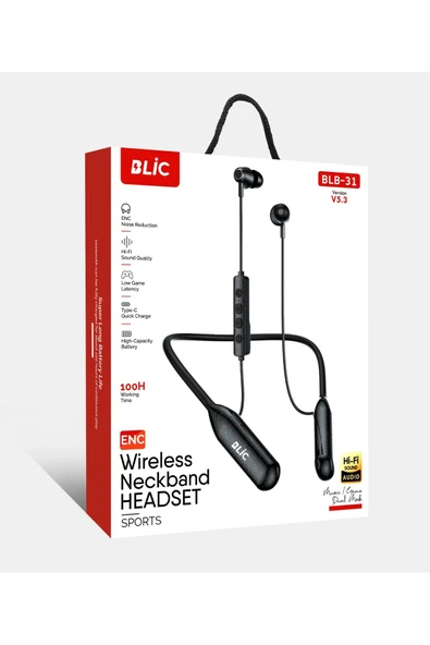 Sarftech Kablosuz Bluetooth 5.3 Versiyon Type-C Sarj Girişli Led Pil Göstergeli Sporcu Wireless Kulaklık - 2