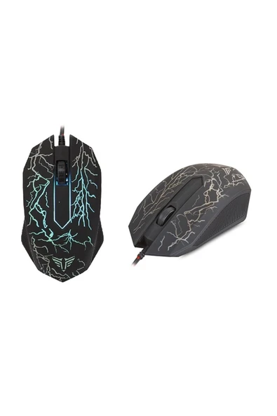 Everest Kmx-88 Usb Kablolu Siyah Gaming Q Klavye Mouse Set - 4