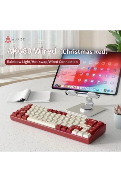 Sarftech AK680 Kablolu Red Switch Mekanik Klavye-Rainbow Aydınlatma Hot-Swap - 7