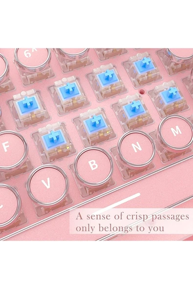 Sarftech Leaven K550 Blue Switch Rgb Mekanik Klavye Daktilo Tarzı-su Geçirmez - 3