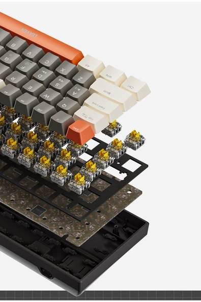 Leaven K780 Kompakt Mekanik Oyuncu Klavyesi-Hot swap-78 Tuş-Switch Hediyeli - 3