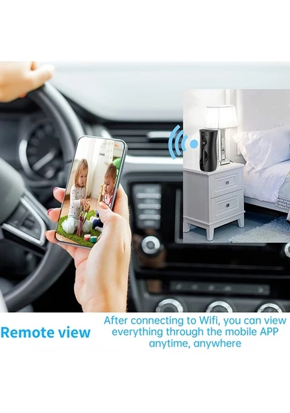 Cbtx Nemlendirici Şekli Wifi Kamera Bebek İzleme Hareket Algılama 1080p Hd Güvenlik Kamerası Siyah - 5