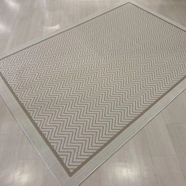 Halıcı Mustafa Jüt Sisal Halı 9717 Bej Beyaz Serisi Salon Oturma Yatak Odası Halısı