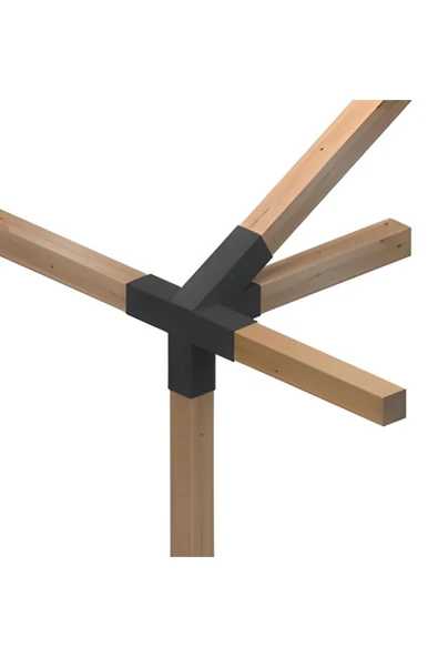 Antalya Kent ekipmanları 10×10 Kirişler için 30° 5 Kollu Pergole Çatı Kenar Orta Birleştirme Braketi