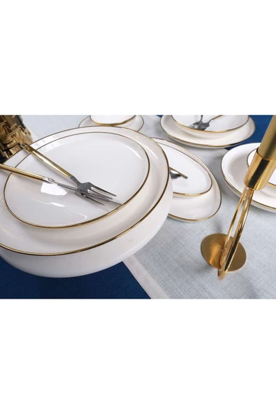 Koch Collection Sun 30 Parça Yemek Takımı - Altın