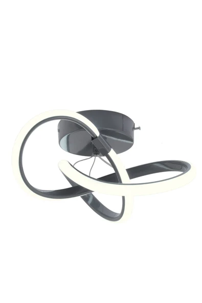 Dekorluna Alen Modern Plafonyer Füme Beyaz Işık Tavana Sıfır (TEK ADET) Salon Mutfak Hol Led Avize - Resim 3