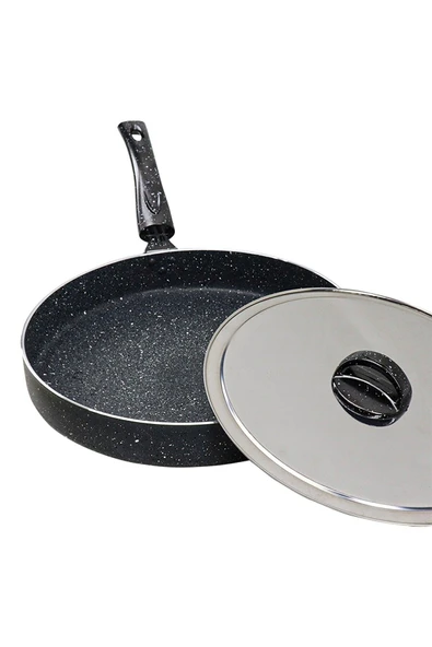 BK TRADER Kapaklı Granit Balık Börek Tavası 34 Cm - 2