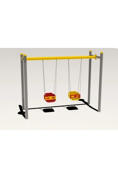 Antalya Kent ekipmanları Çocuk Parkı Metal Ikili Salıncak