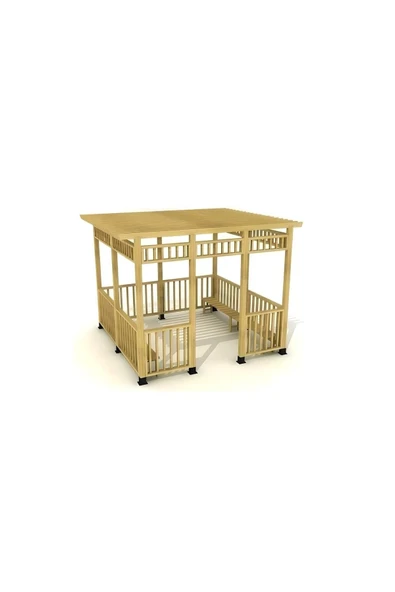 Antalya Kent ekipmanları Ahşap Pergole Kamelya Gazebo Çardak