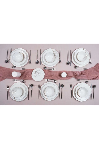 Koch Collection SİM 24 PARÇA YEMEK TAKIMI - ALTIN