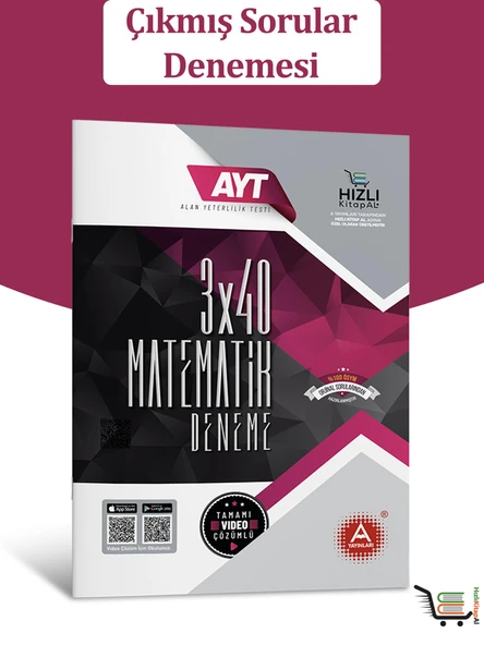 3x40 AYT Matematik Çıkmış Sorular Denemesi - Resim 2