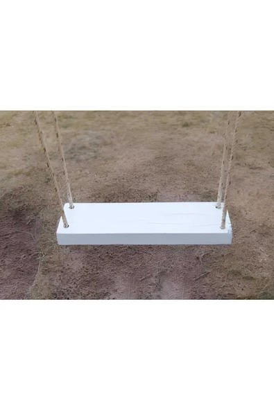 Antalya Kent ekipmanları Ahşap Beyaz Salıncak Oturağı Sepeti