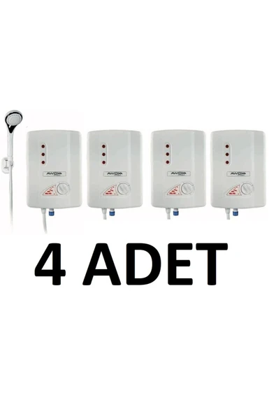 AWOX ( 4 Adet 1 Koli ) Termoplus Elektrikli Şofben 7 Emniyetli Ani Su Isıtıcı Elektrikli Şofben