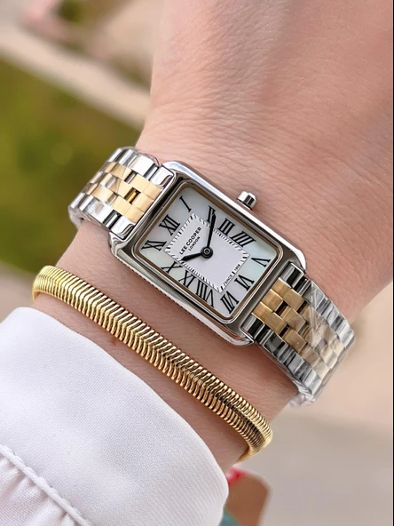 Lee Cooper Elite Seri Çelik Kordonlu 3 Atm Suya Dayanıklı Kadın Kol Saati BLC08135.220