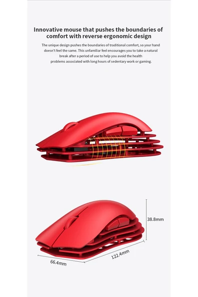 Sarftech M259 3in1 Süper Hafif Alüminyum Magnezyum Alaşımlı Pixart Optik Sensörlü 26000 DPI Optik Mouse - 6
