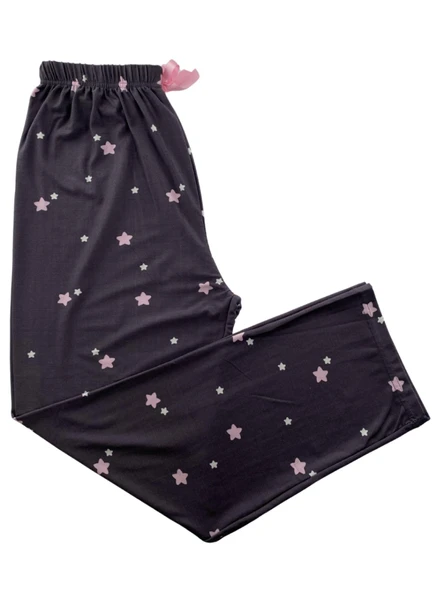 Kadın Yıldız Desenli Pijama Altı Milan-10500