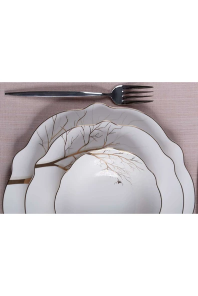 Koch Collection SİM 24 PARÇA YEMEK TAKIMI - ALTIN - 5